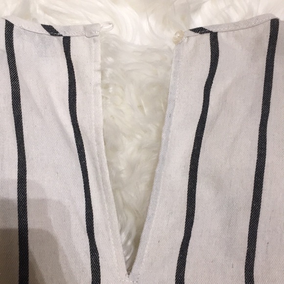 Anthropologie | Drew Black/White Stripes Jumpsuit - Picture 11 of 16